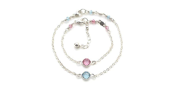 Mother Daughter Birthstone Bracelet 
