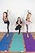 YogiMall Natural Jute Yoga Mat, Non Slip Yoga Socks, Cotton Strap & Hand Towel 5 Piece Set – Eco Friendly & SGS Certified - Reversible Yoga Mat Set All Types Yoga, Pilates & Exercise (Blue)