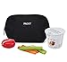 PackIt Freezable Snack Bag, Black, Built with EcoFreeze Technology, Foldable, Reusable, Zip Closure Locks in Cool Dry Air, Great for All Ages, and Fresh Snacks On the Go