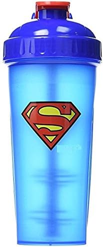 Shaker Bottle, Super Hero Best Leak Free Bottle with Action Rod Mixing Technology for Your Sports & Fitness Needs! Dishwasher and Shatter Proof Protein Shaker