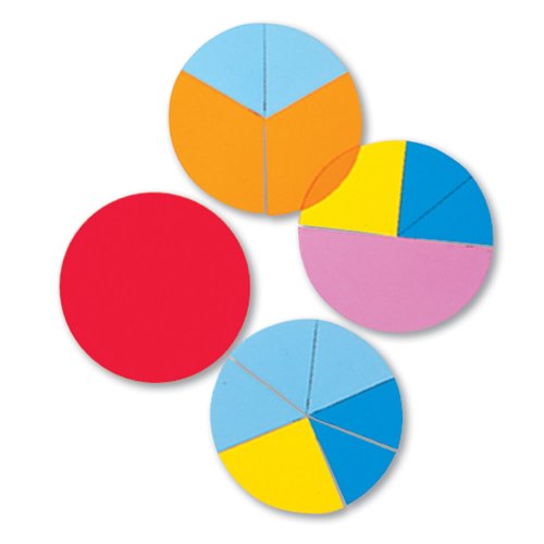 ETA hand2mind Deluxe Plastic Rainbow Fraction Circles Classroom Basics Kit