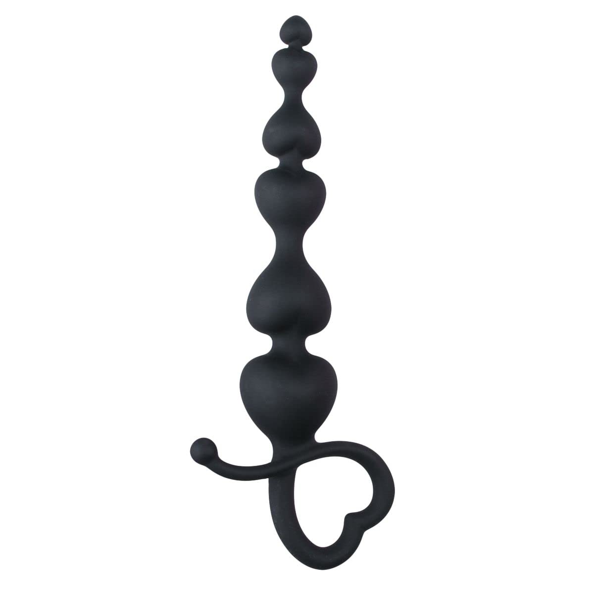 Love Beads Black Heart Handle Anal Beads Sex toys4 Couples Anal Chain EasyToys
