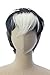 Short Black and White Two Tone Anime Cosplay Costume Wigs Voltron Shiro Party Wig