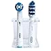 Seemii Electric Toothbrush Head Holder. Oral B Toothbrush Head Stand for 1, 2, 3 or 4 Electric Toothbrush Heads, White or Clear Head Holder, Fits Oral-B Heads (Does not fit iO Heads)