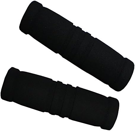 2Pcs Bike Bicycle Handlebar Foam Grips Nonslip Soft Foam Mountain Bike Handle Bar Grips Cover (Black)