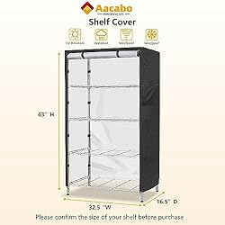 Aacabo Shelf Cover,Waterproof Dustproof Storage