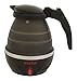 1500W Electric Kettle, 1.8L Borosilicate Glass Tea Kettle with LED Light (Black)