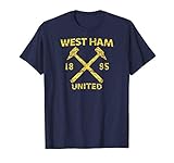 Mens Mens West Ham United Hammers 1895 Distressed T-shirt Navy