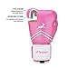 Trideer Pro Grade Boxing Gloves, Kickboxing Bagwork Gel Sparring Training Gloves, Muay Thai Style Punching Bag Mitts, Fight Gloves Men & Women (Pink & White, 10 oz)