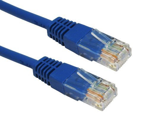 Consoletronic Blue Network Ethernet RJ45 Cat5E-CCA UTP PATCH 26AWG Cable Lead 10m