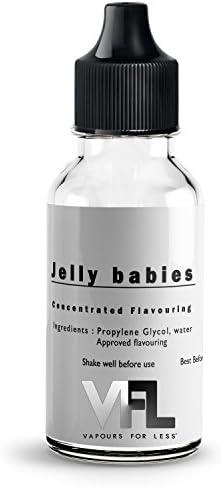 Jel Babies Type E liquid Concentrate Flavour Extra Strong E Cigarette Concentrates Flavouring For DIY Mixing 10ml 30ml 60ml 90ml (Jel Babies Type, 90ml)