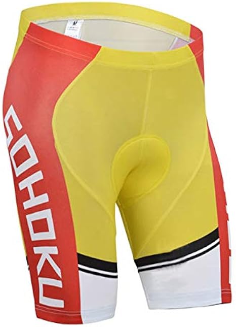 yellow cycling shorts
