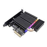 EZDIY-FAB 5V ARGB Dual M.2 Adapter for SATA and