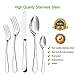 ENLOY 20 Pieces Flatware Set, 18/0 Stainless Steel Utensils, Service for 4, Heavy Duty Silverware Gift, Heavyweight Cutlery, Dishwasher Safe, Mirror Polished Dinner Knife, Fork, Spoon for Restaurant