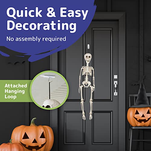 PREXTEX 30” Halloween Skeleton for Halloween Décor & Day of The Dead