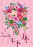 Love, Life, Hope - Breast Cancer Awareness Garden Size 12