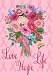 Love, Life, Hope - Breast Cancer Awareness Garden Size 12" X 18 " Decorative Flag