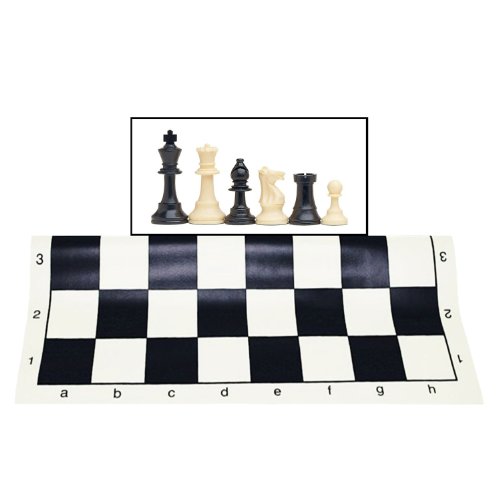 WE Games Roll-up Travel Chess Set in Carry Tube with Shoulder Strap - A Great Beginner Chess Set