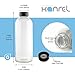 Glass Water Bottles 32 oz - by Kanrel | Best Bottle on Amazon for Essential Oils, Juicing, Milk, Tea, Kombucha, Smoothies, Juice, XL Large Dishwasher Safe with Reusable Leak Proof Lid | 32 ounce, 32oz