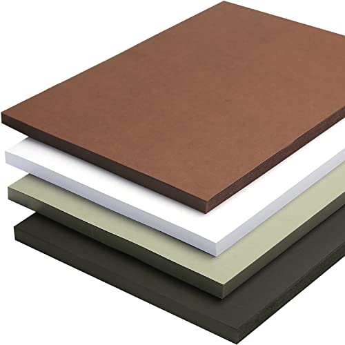 Shindel Construction Paper Pack, 200Sheets Heavy Duty Construction Paper Premium Cardstock, Black, White, Gray, Brown