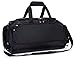 MIER Gym Bag with Shoe Compartment Men Travel Sports Duffel, 24 Inches, Black