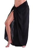 Oryer Womens Sarong Wrap Beach Pareo Swimwear Chiffon Cover up Swimsuit Wrap