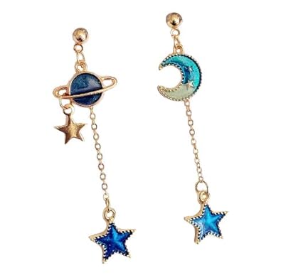 Amazon 土星 月 デザイン 流れ星 ピアス ピアス 通販 Amazon 土星 月 デザイン 流れ星 ピアス ピアス 通販