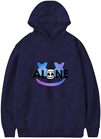 TshouiWE Alone Mellogang DJ Women's Hoodies Sweatshirt Long Sleeve Pullover with Pocket