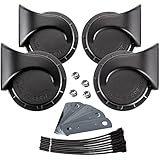 FARBIN 4pcs Loud Train Horn for Truck Car, Super