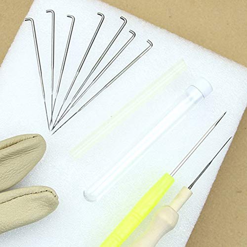 Domccy 1set Wool Practical Felt Tool Exquisite Exquisite Needle Felt kit for Leather Sewing Leathercraft Work