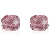 Pierced Owl - Moondevite Semi Precious Stone Solid Saddle Fit Plugs, Sold as a Pair