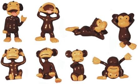 small plastic monkey figures