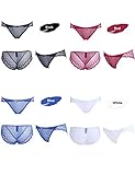 Vivilover Women’s Sexy Lingerie Underwear Lace Thong Hipster Panties (XL---Waist: 37
