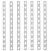 HUELE 25PCS Plastic Display Hanger Strips, Plastic Clip Strip Displays Stable Hanger Connector