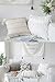 blue page Set of 2 Boho Pillow Covers Tufted Neutral Pillow Covers, Farmhouse Throw Pillow Covers for Couch Bed Decorative Pillow, Bohemian Accent Pillow Case, Cream Square 18x18