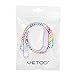 Vetoo Replacement Bands for Fitbit Flex,Hollowed Silicone Bracelet Wristband Accessory,Pack of 2,Polka & Oval Dots Pattern