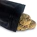 Bellvy 110 Black Matte Smell Proof Bags | Mylar Bags| 4x6 Inches | Resealable Treat Bags | Cookie Bags | Great for Samples and Gift Giveaways!