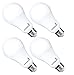Hyperikon 16W LED Light Bulb A21 (100W Equivalent), 1640 Lumens, 5000K (Crystal White Glow), CRI95, Medium Screw Base (E26), ENERGY STAR Certified, UL-Listed, Dimmable - (Pack of 4)