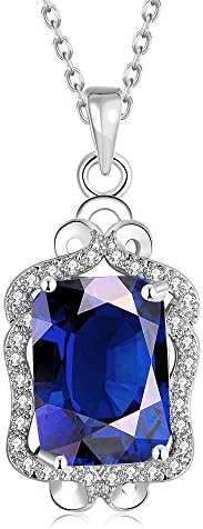 Fashion Jewelry Zircon Cubic Zirconia Necklace Pendant Gold Plated Silver for Womens