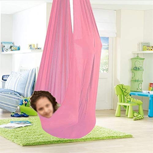 ZCXBHD Indoor Therapie Schaukel für Kinder Sensorische Schaukel für Kinder Kuschelige Weiche Hängematte, Hängesessel… – Bild 7