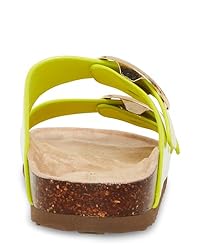 Madden Girl Women's Bodiee Slide Sandal, Citron