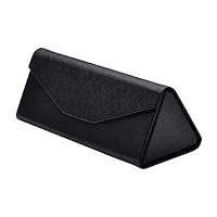 Nubstous Triangle Folding Eyeglasses Case Protector Eyewear Accessories Black
