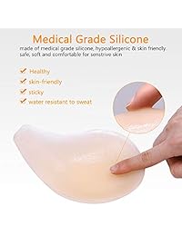 Pegatinas de silicona para sujetador de bebé, para mujeres, reutilizables, sin tirantes, profundidad, V, invisibles, sin pegatinas