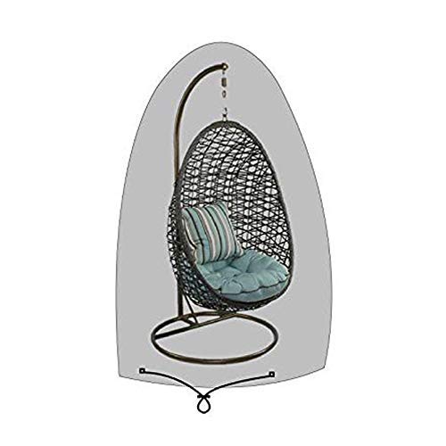 SIRUITON Patio Hanging Chair Cover 420D Oxford Fabric Waterproof Veranda Patio Cocoon Egg Chair Cover 105x95x200/115 cm