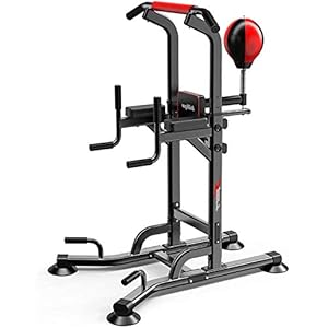 KirinSport Power Tower Dip Station ​Verstelbaar Power Tower multifunctioneel optrekstation voor krachttraining, dip…