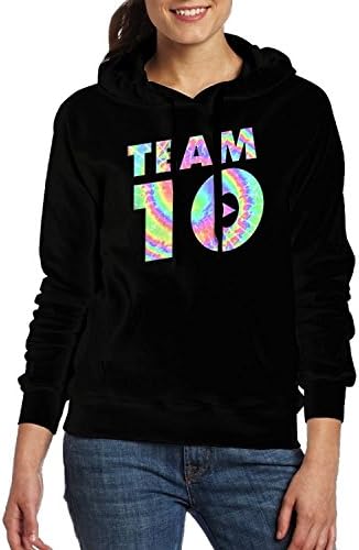 Elsaer Team 10 Tie Dye Jake Paul Hoodies For Women Pullover Womens Sweaters Hooded Sweatshirt