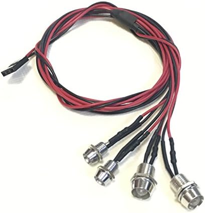 Fan Model Universal 4 LEDs Light kit Headlight Taillight for Rc Car