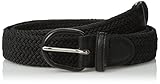 Luxury Divas Black Braided Elastic Stretch Belt Size Small
