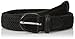 Eurosport Black Braided Elastic Stretch Belt Size Large
