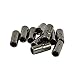 Jili Online 10 Sets Jet Leather Glue In 7 mm Tube Barrel Magnetic Slide Clasp Necklace Bracelet Jewelry Findings - Black